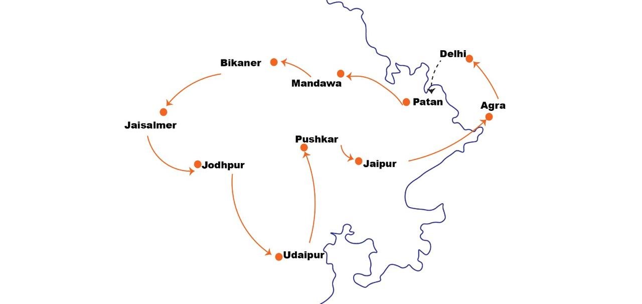 Route map of Route to Princely States