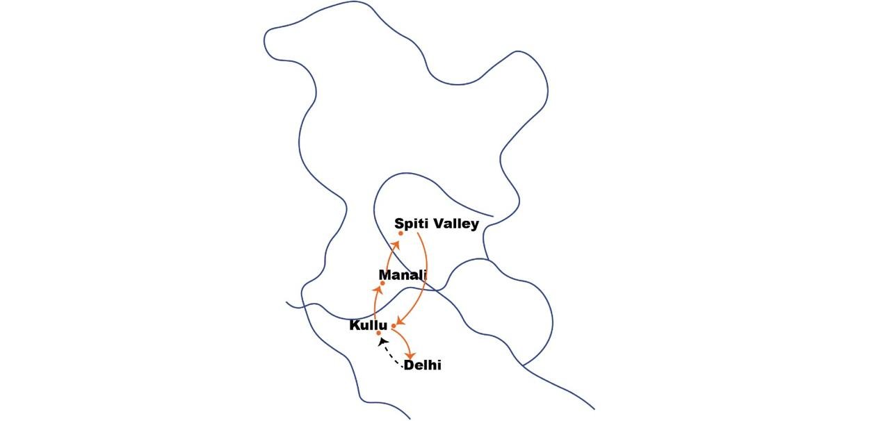 Route map of The Ultimate Adventure